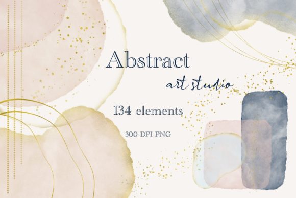Abstract Watercolor Metallic Art Set: A Designer's Review