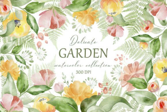 Flower Garden Set: Perfect Illustrations for Crafters