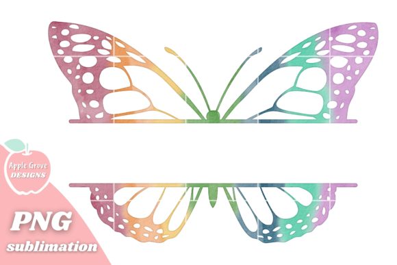 Rainbow Watercolour Butterfly Monogram Freebies Review