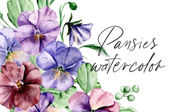 Review: Watercolor Flowers Pansies Set for Embroidery