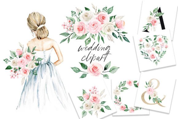 Reviewing Wedding Clipart Watercolor Set for Embroidery