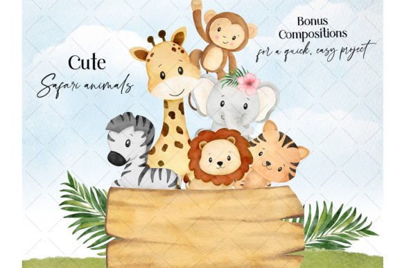 Safari Animals Watercolor Clipart: A Designer's Review