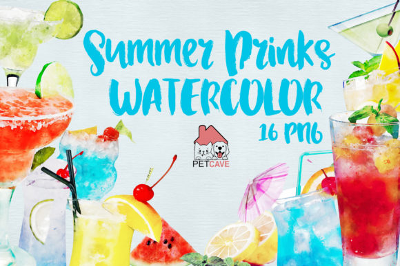 Summer Drinks Watercolor: Perfect Freebies for Crafters