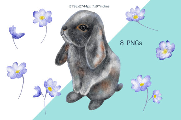 Watercolor Cute Easter Bunny Clip Art Freebies Review