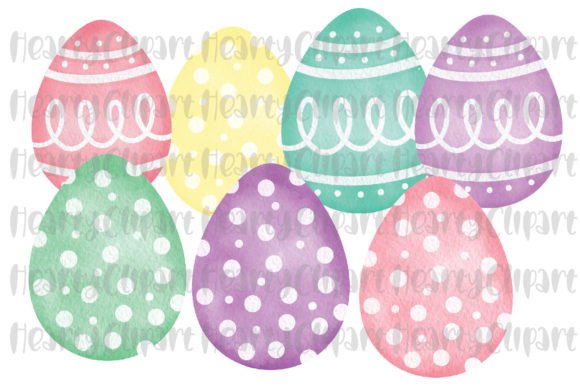 Watercolor Easter Eggs PNG Clipart: A Designer's Review