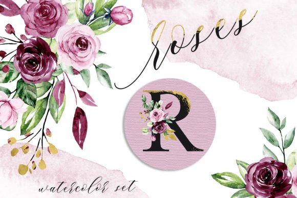 Watercolor Flowers Roses: Soft Illustrations for Brands